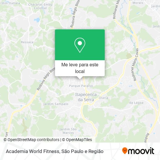 Academia World Fitness mapa