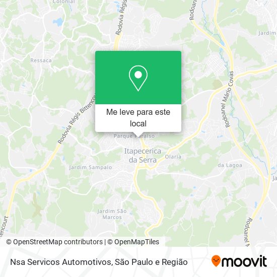 Nsa Servicos Automotivos mapa