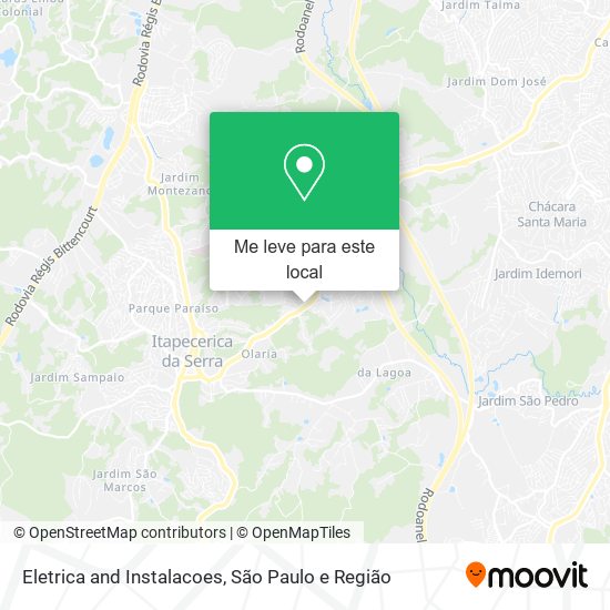 Eletrica and Instalacoes mapa