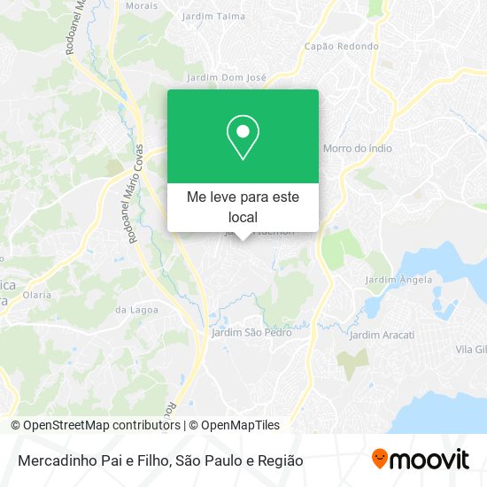 Mercadinho Pai e Filho mapa