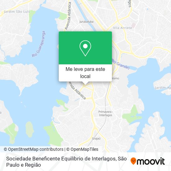 Sociedade Beneficente Equilíbrio de Interlagos mapa