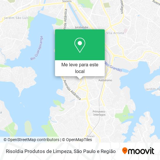 Risoldia Produtos de Limpeza mapa