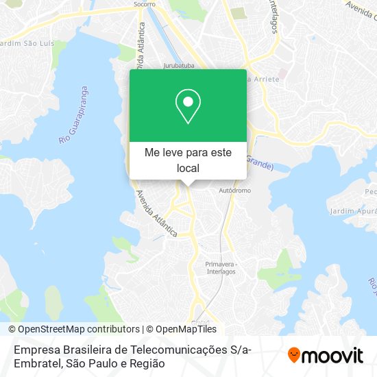 Empresa Brasileira de Telecomunicações S / a-Embratel mapa