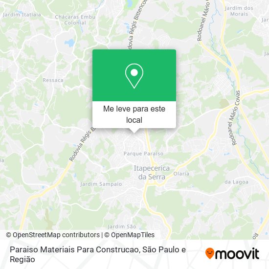 Paraiso Materiais Para Construcao mapa