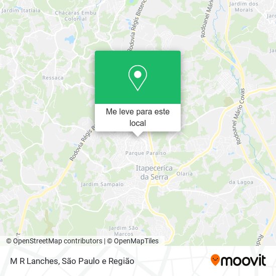 M R Lanches mapa