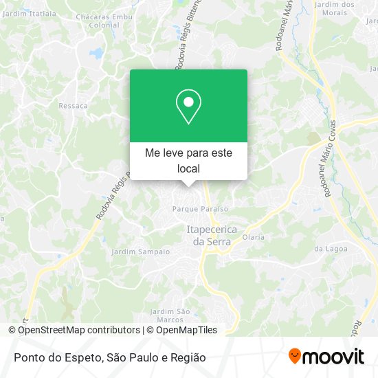 Ponto do Espeto mapa