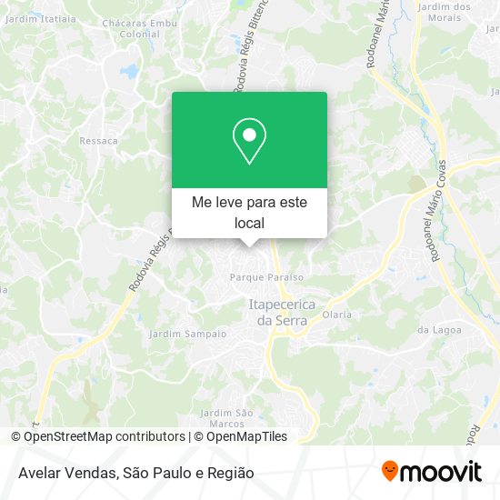 Avelar Vendas mapa