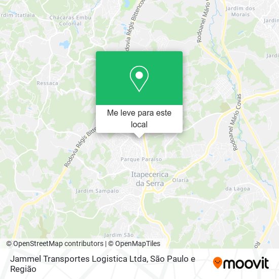Jammel Transportes Logistica Ltda mapa