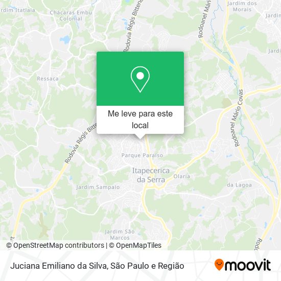 Juciana Emiliano da Silva mapa