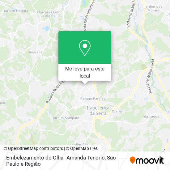 Embelezamento do Olhar Amanda Tenorio mapa