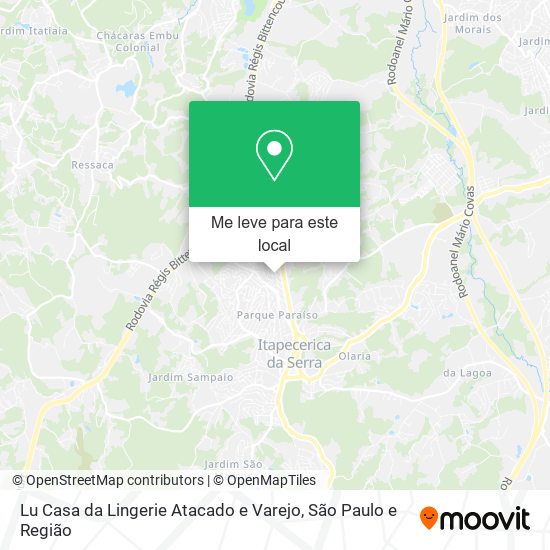 Lu Casa da Lingerie Atacado e Varejo mapa