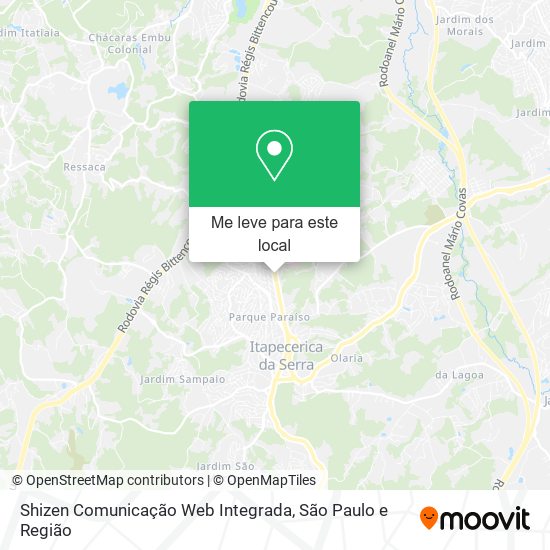 Shizen Comunicação Web Integrada mapa