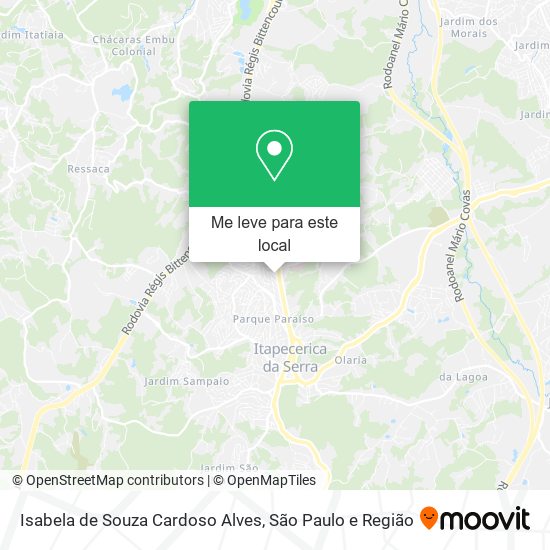 Isabela de Souza Cardoso Alves mapa