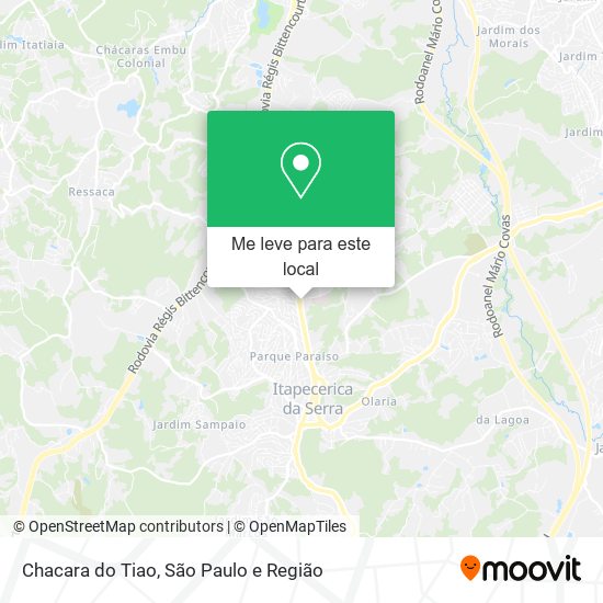 Chacara do Tiao mapa