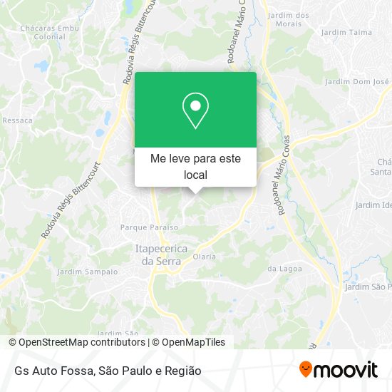 Gs Auto Fossa mapa