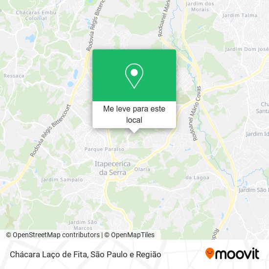 Chácara Laço de Fita mapa