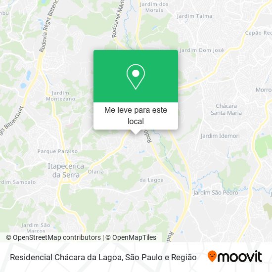 Residencial Chácara da Lagoa mapa