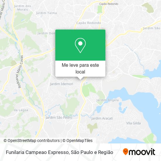 Funilaria Campeao Expresso mapa