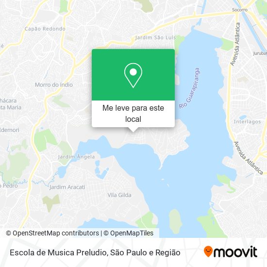 Escola de Musica Preludio mapa