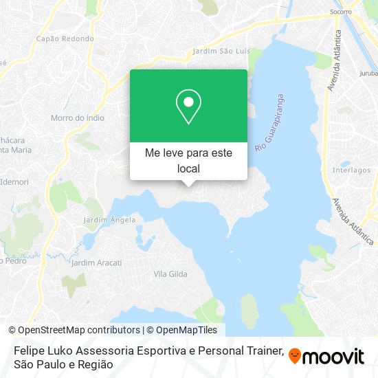 Felipe Luko Assessoria Esportiva e Personal Trainer mapa