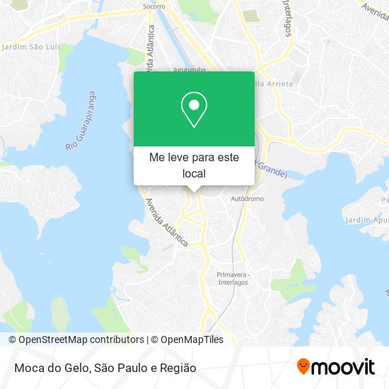 Moca do Gelo mapa