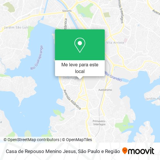 Casa de Repouso Menino Jesus mapa