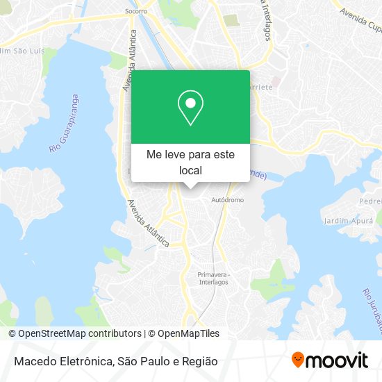 Macedo Eletrônica mapa