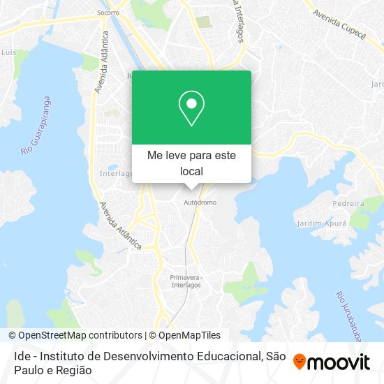 Ide - Instituto de Desenvolvimento Educacional mapa