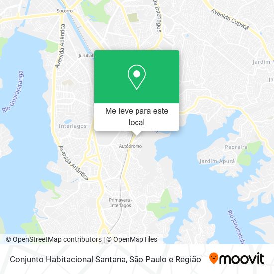 Conjunto Habitacional Santana mapa