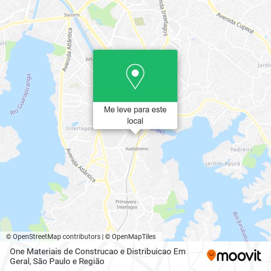 One Materiais de Construcao e Distribuicao Em Geral mapa