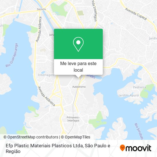 Efp Plastic Materiais Plasticos Ltda mapa