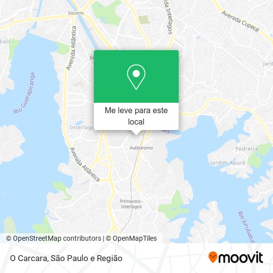 O Carcara mapa