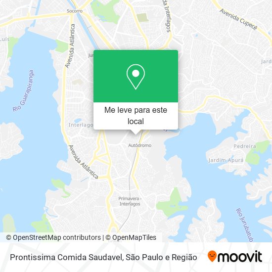Prontissima Comida Saudavel mapa