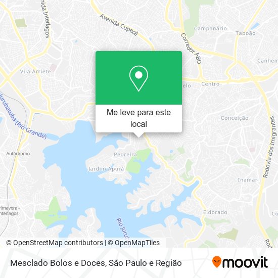 Mesclado Bolos e Doces mapa