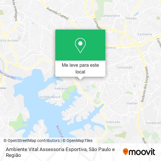 Ambiente Vital Assessoria Esportiva mapa
