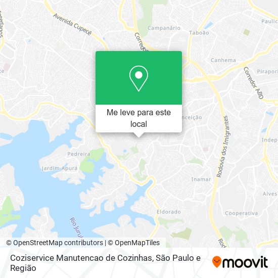 Coziservice Manutencao de Cozinhas mapa