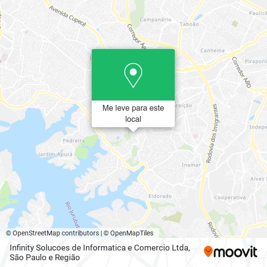 Infinity Solucoes de Informatica e Comercio Ltda mapa