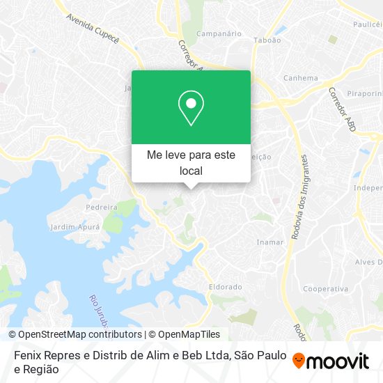 Fenix Repres e Distrib de Alim e Beb Ltda mapa