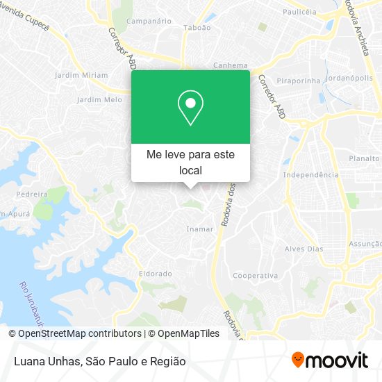 Luana Unhas mapa