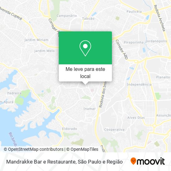 Mandrakke Bar e Restaurante mapa