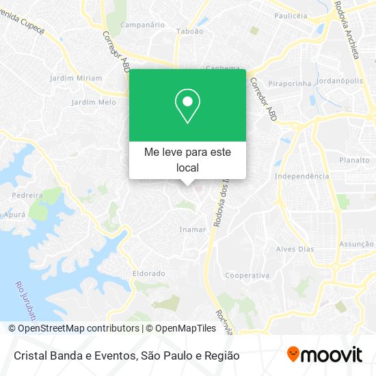 Cristal Banda e Eventos mapa