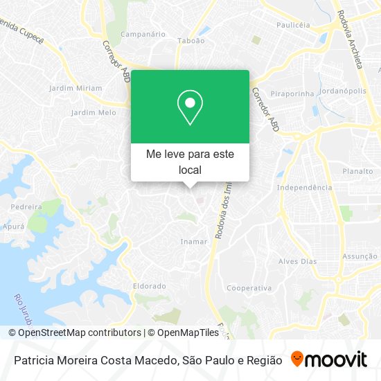 Patricia Moreira Costa Macedo mapa