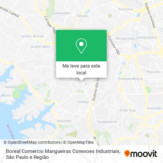 Boreal Comercio Mangueiras Conexoes Industriais mapa