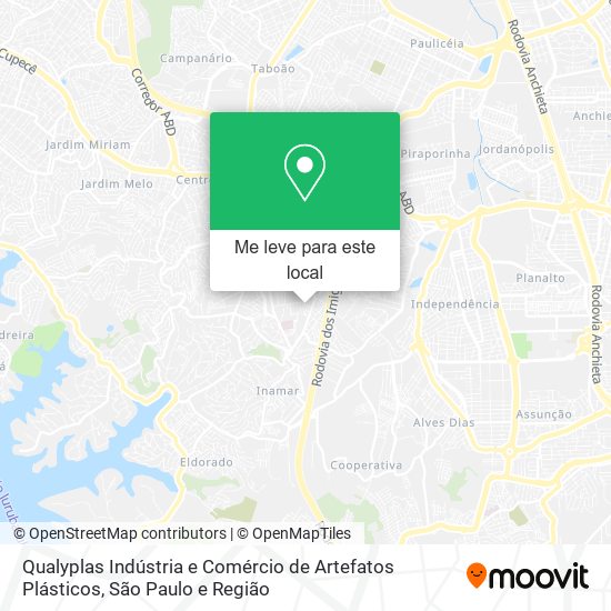 Qualyplas Indústria e Comércio de Artefatos Plásticos mapa