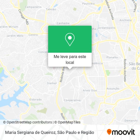 Maria Sergiana de Queiroz mapa