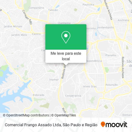 Comercial Frango Assado Ltda mapa