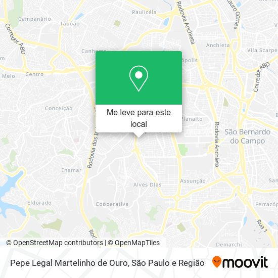 Pepe Legal Martelinho de Ouro mapa