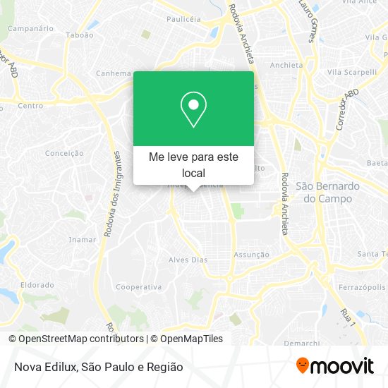 Nova Edilux mapa