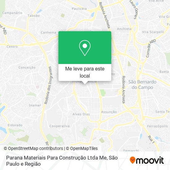 Parana Materiais Para Construção Ltda Me mapa