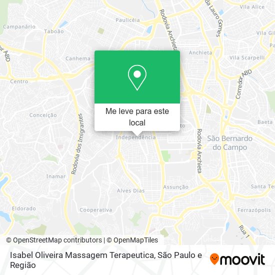 Isabel Oliveira Massagem Terapeutica mapa